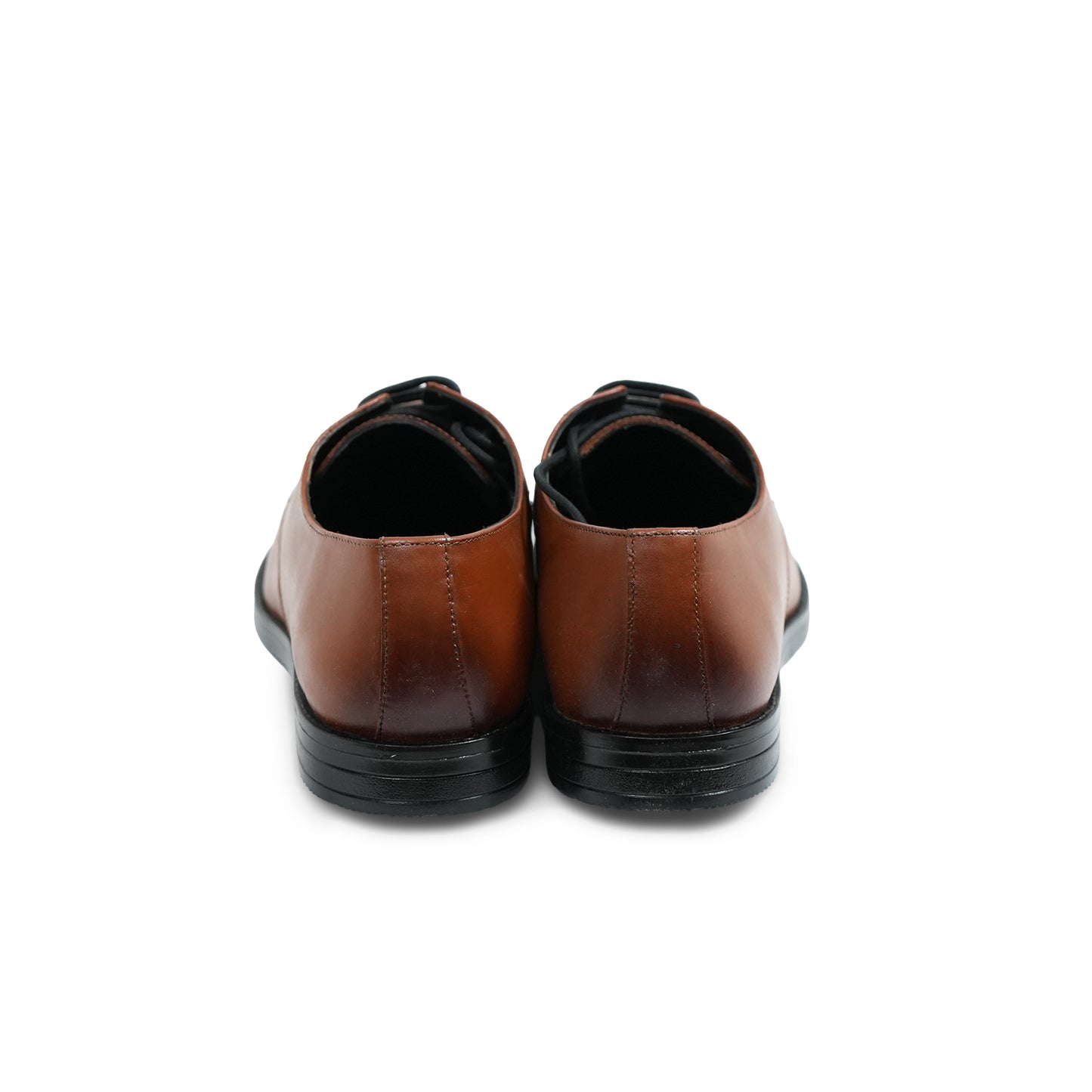 Classic Plain-Toe Derby – Tan Patina