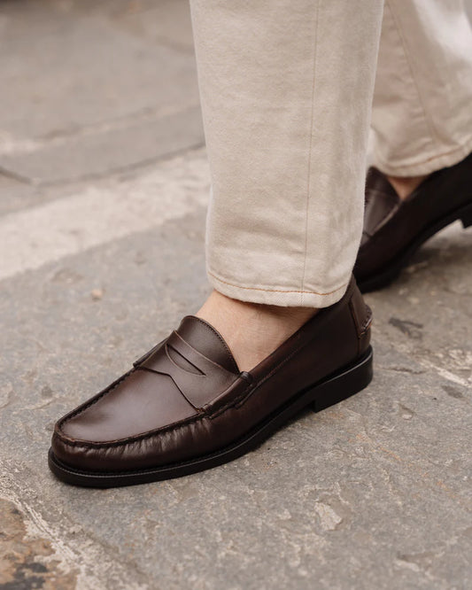 Espresso Patina Penny Loafers