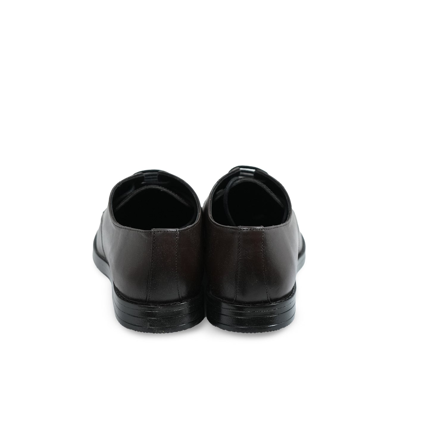 Classic Plain-Toe Derby – Deep Coffee Brown
