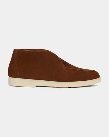 Canaja Tobacco Suede Slip-On Desert Boots