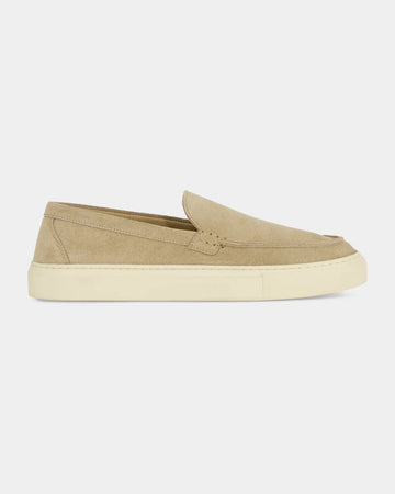 Riviera Sand Suede Slip-On Sneakers