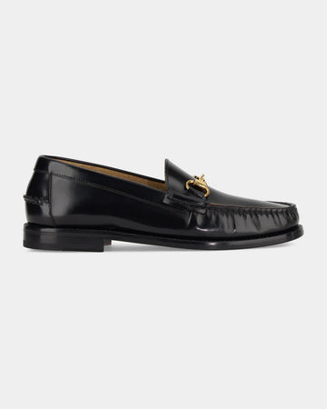Black Horsebit Loafers