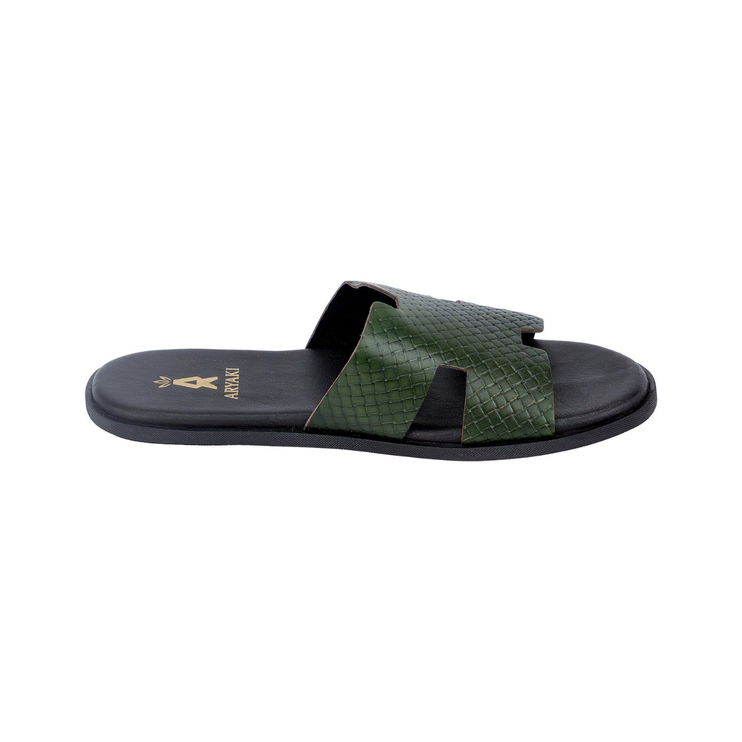Roamer Woven Leather Slides