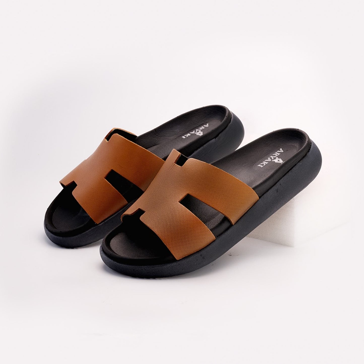 H Softer Slipper Micro Print Tan