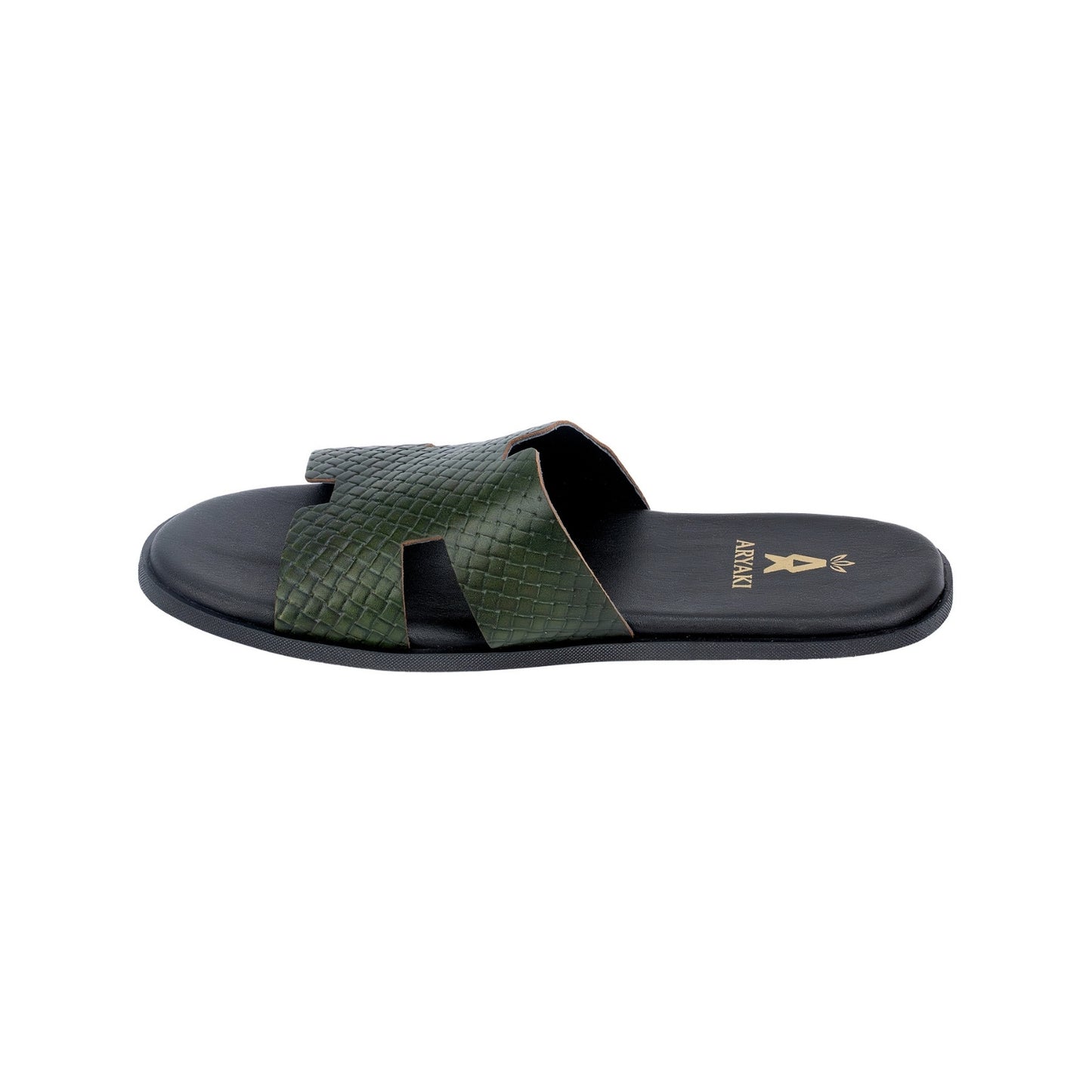 Roamer Woven Leather Slides
