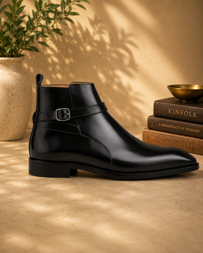 Aryaki Briarwalk Comfort Leather Chelsea Boots for Men with Supportive Sole