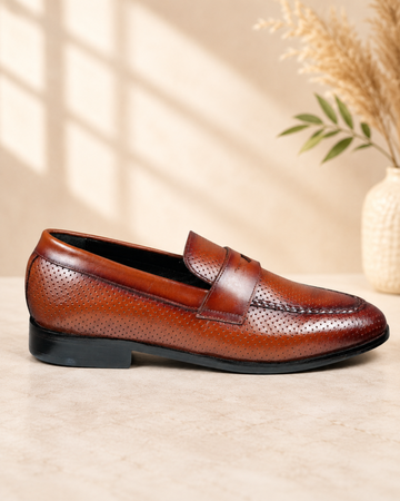Breathe Penny Loafers - Tan