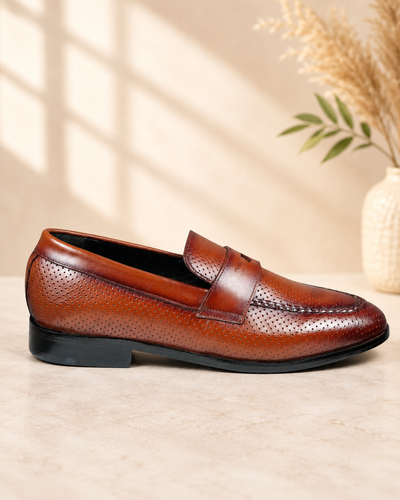 Breathe Penny Loafers - Tan
