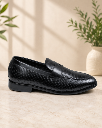 Breathe Penny Loafers - Black