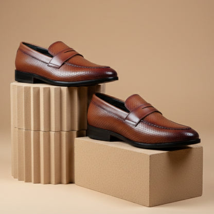 Breathe Penny Loafers - Tan
