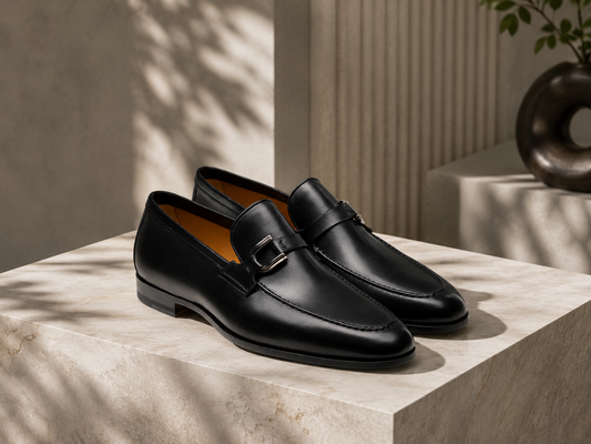 Aryaki Celestio Black Loafers
