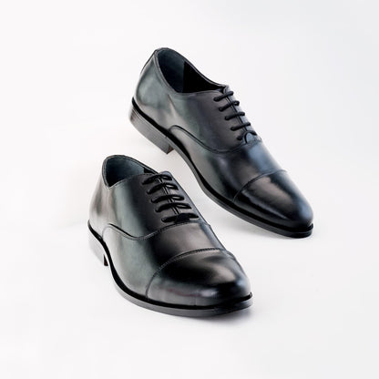 Toe Cap Oxford Italian Black