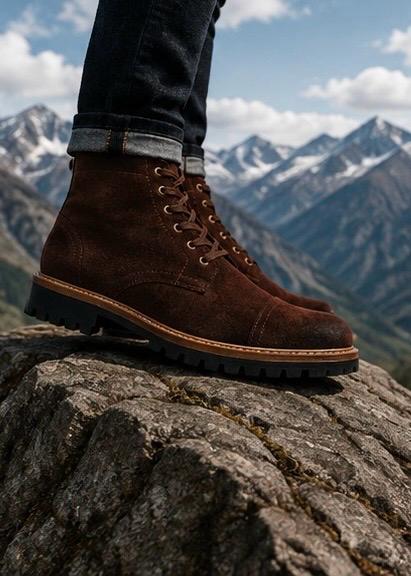 Wrenfield Suede Cap-Toe Boots