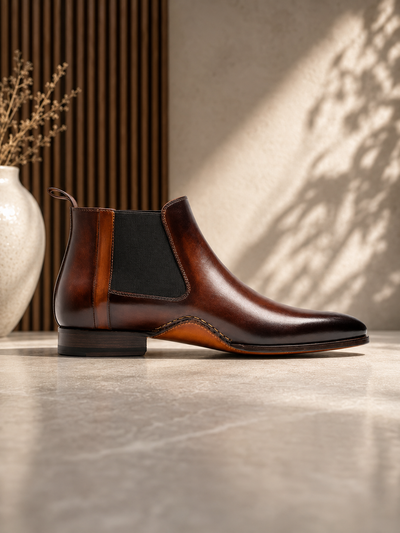 Rovan BROWN CHELSEA BOOTS