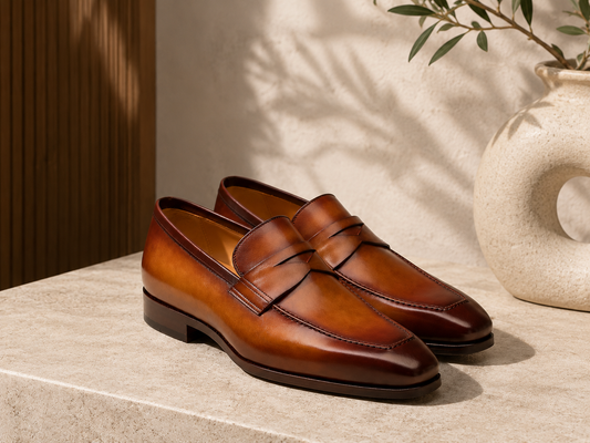 TUX TAN LOAFERS