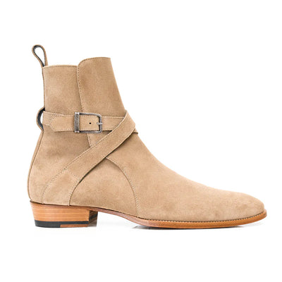 Sand Suede Jodhpur Boots