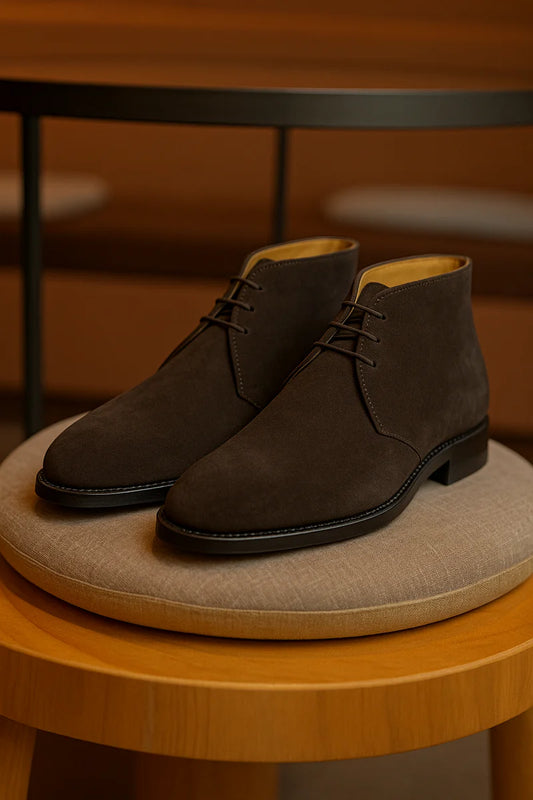 Dark Brown Suede Chukka Boots