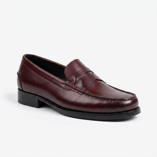 Oxblood Penny Loafers
