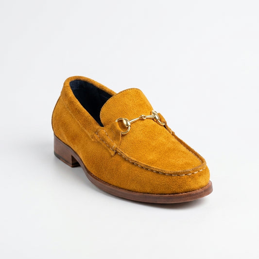 Sandstone Suede Horsebit Loafers