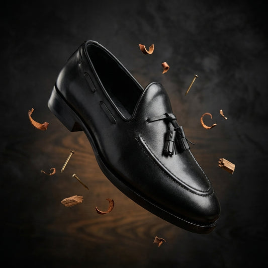 Executive Black Tassel Loafers