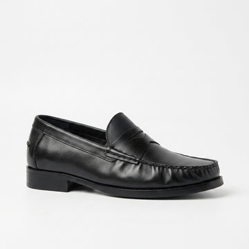 Heritage Black Penny Loafers