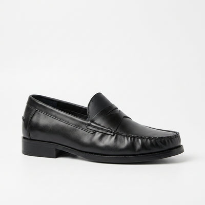 Heritage Black Penny Loafers