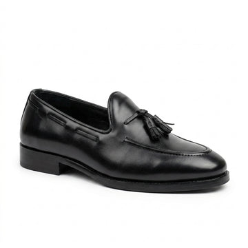 Executive Black Tassel Loafers