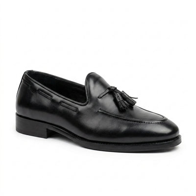 Executive Black Tassel Loafers