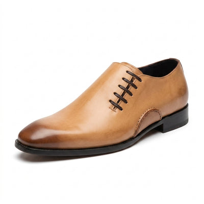 Aryaki Milano Nude Wholecut Oxford Shoes