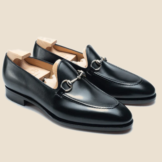 BLACK HORSEBIT LOAFERS